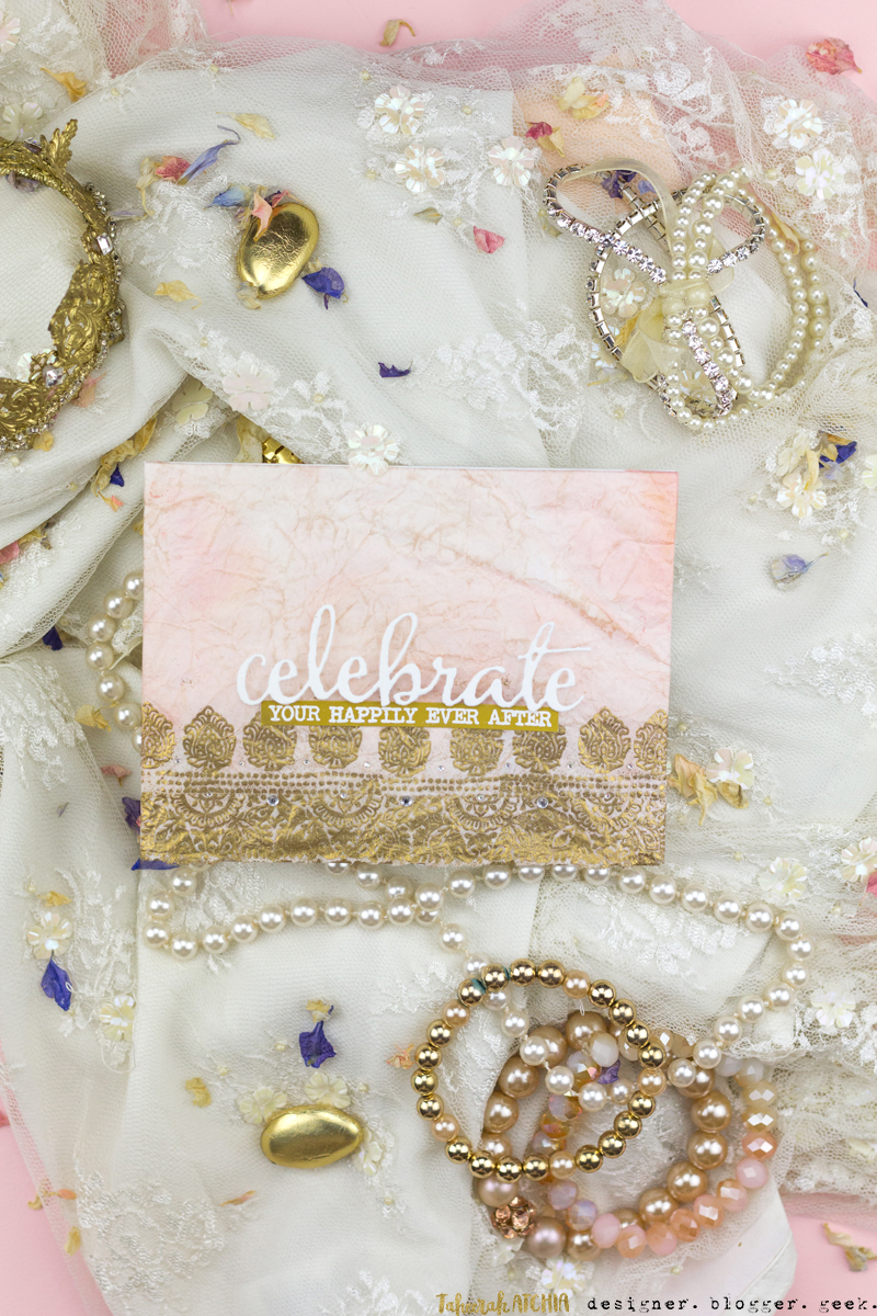 Celebrate Your Happily Ever After Indian Wedding Card by Taheerah Atchia