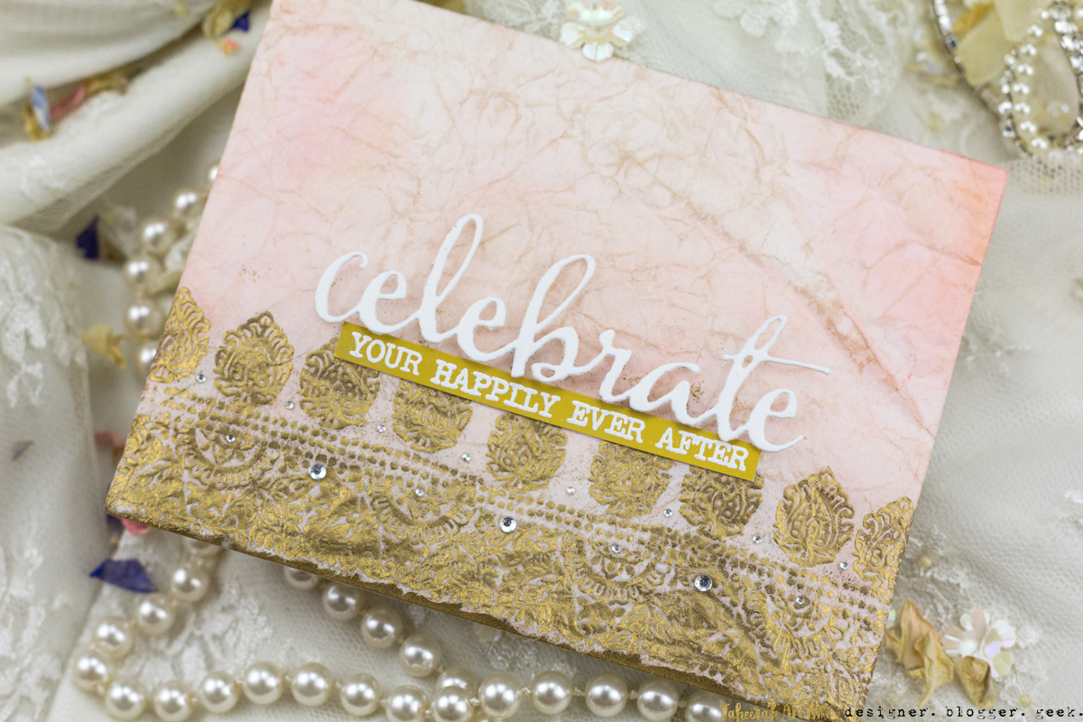 Celebrate Your Happily Ever After Indian Wedding Card by Taheerah Atchia