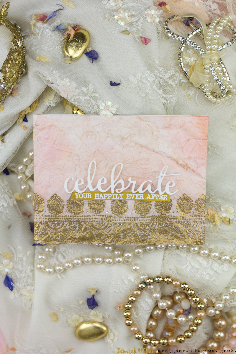 Celebrate Your Happily Ever After Indian Wedding Card by Taheerah Atchia