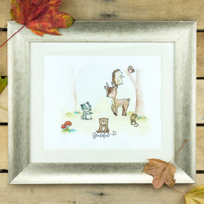 Into The Woods Woodland Scene Wall Art by Taheerah Atchia