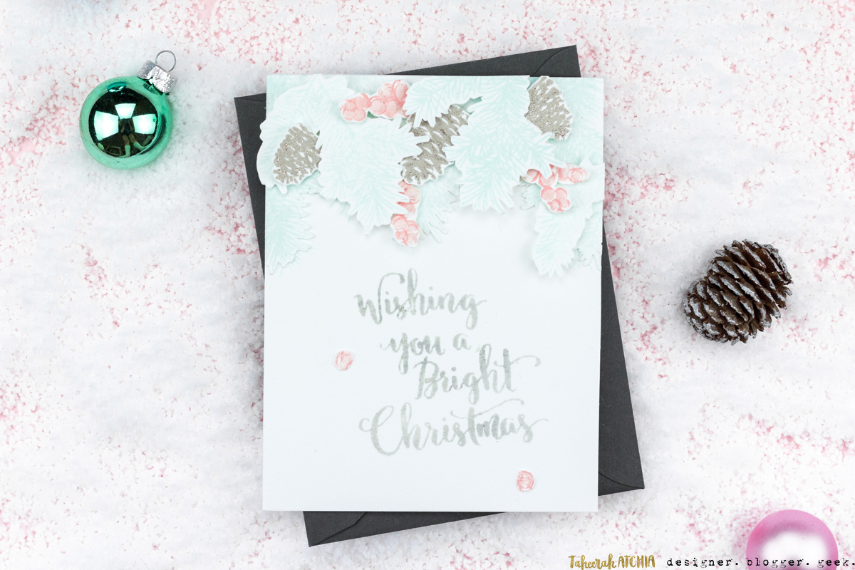 Wishing You A Bright Christmas Card by Taheerah Atchia