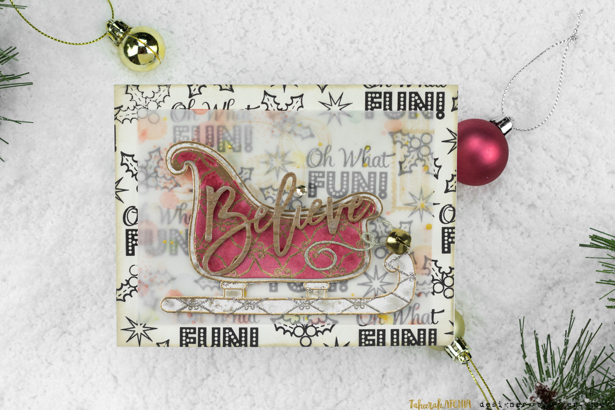 Believe Sleigh Card by Taheerah Atchia