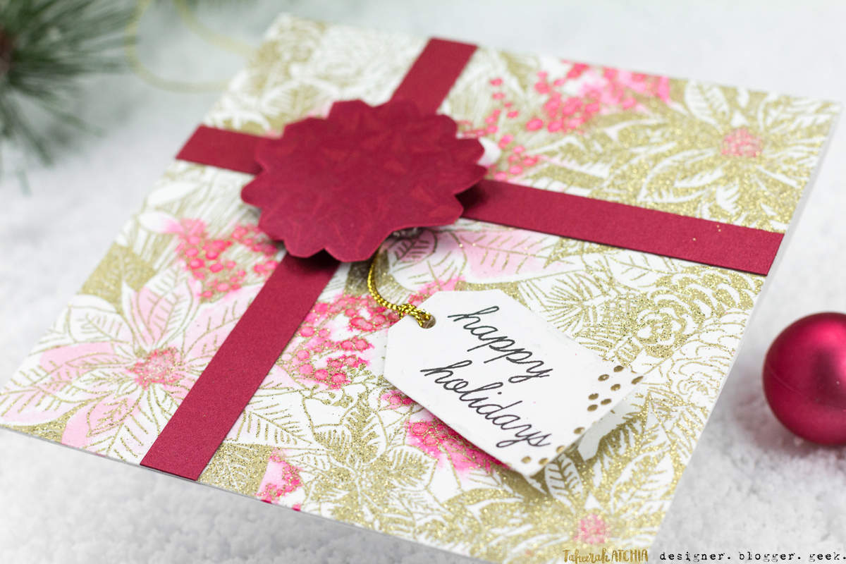 Happy Holidays Present Card by Taheerah Atchia