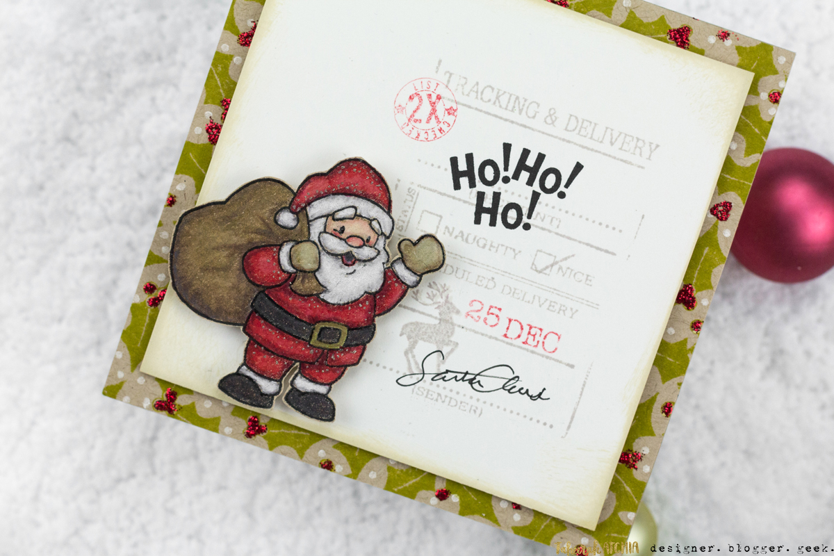 Ho! Ho! Ho! Santa Card by Taheerah Atchia