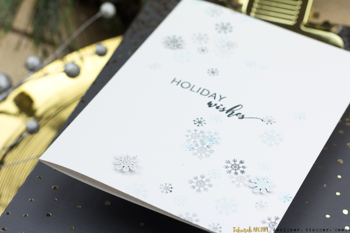 Holiday Wishes Snowflakes Card by Taheerah Atchia