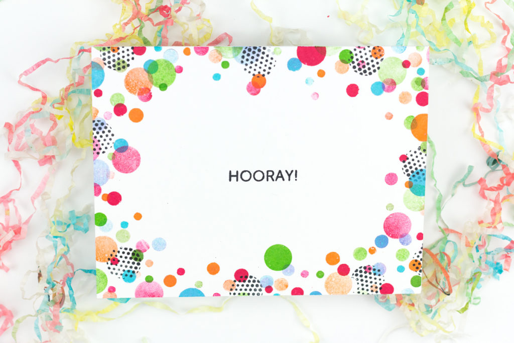 Hooray Confetti Card by Taheerah Atchia