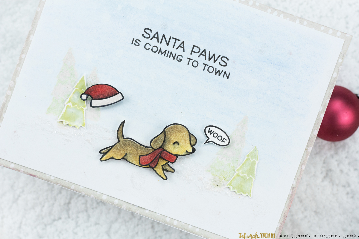 Santa Paws Is Coming To Town Card by Taheerah Atchia