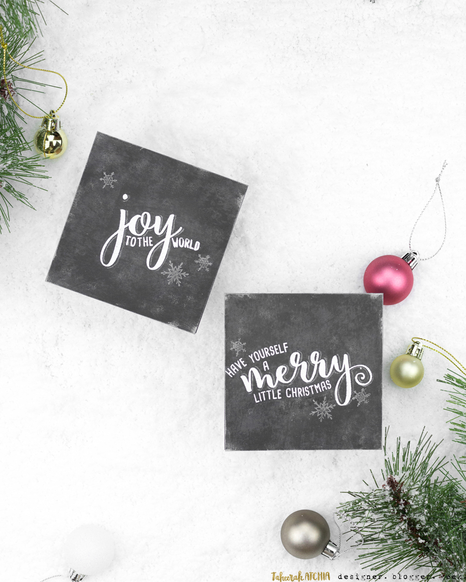 Chalkboard Christmas Cards by Taheerah Atchia