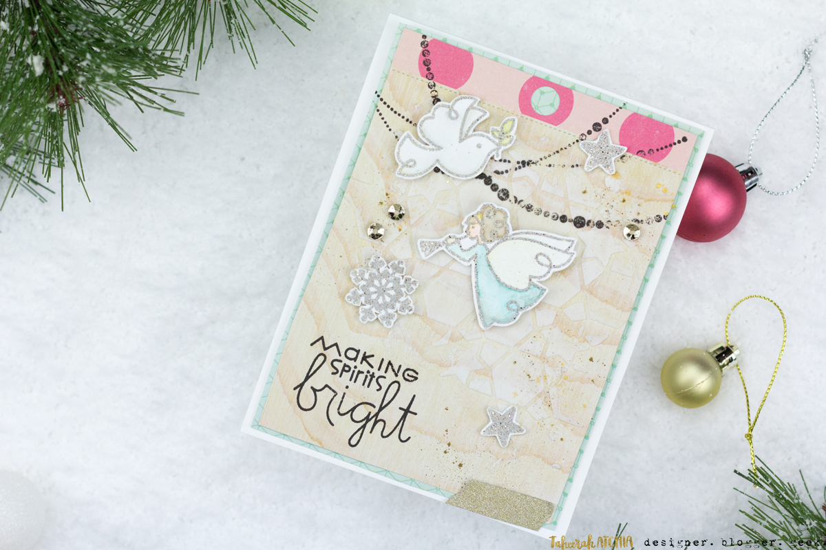 Making Spirits Bright Christmas Card by Taheerah Atchia