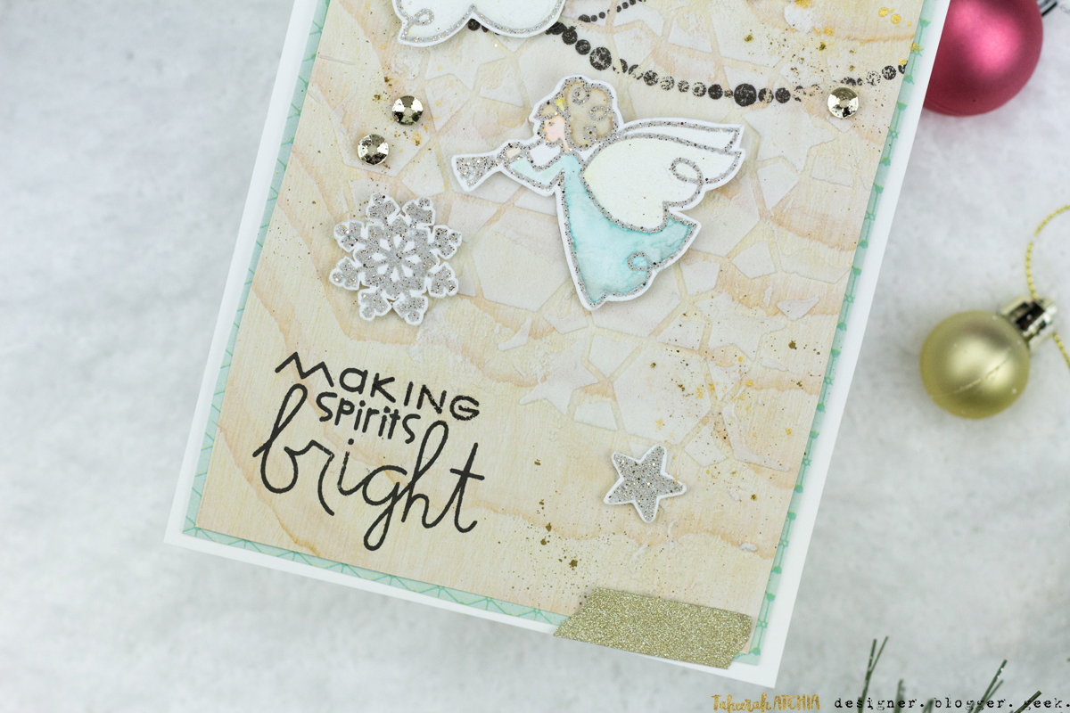 Making Spirits Bright Christmas Card by Taheerah Atchia