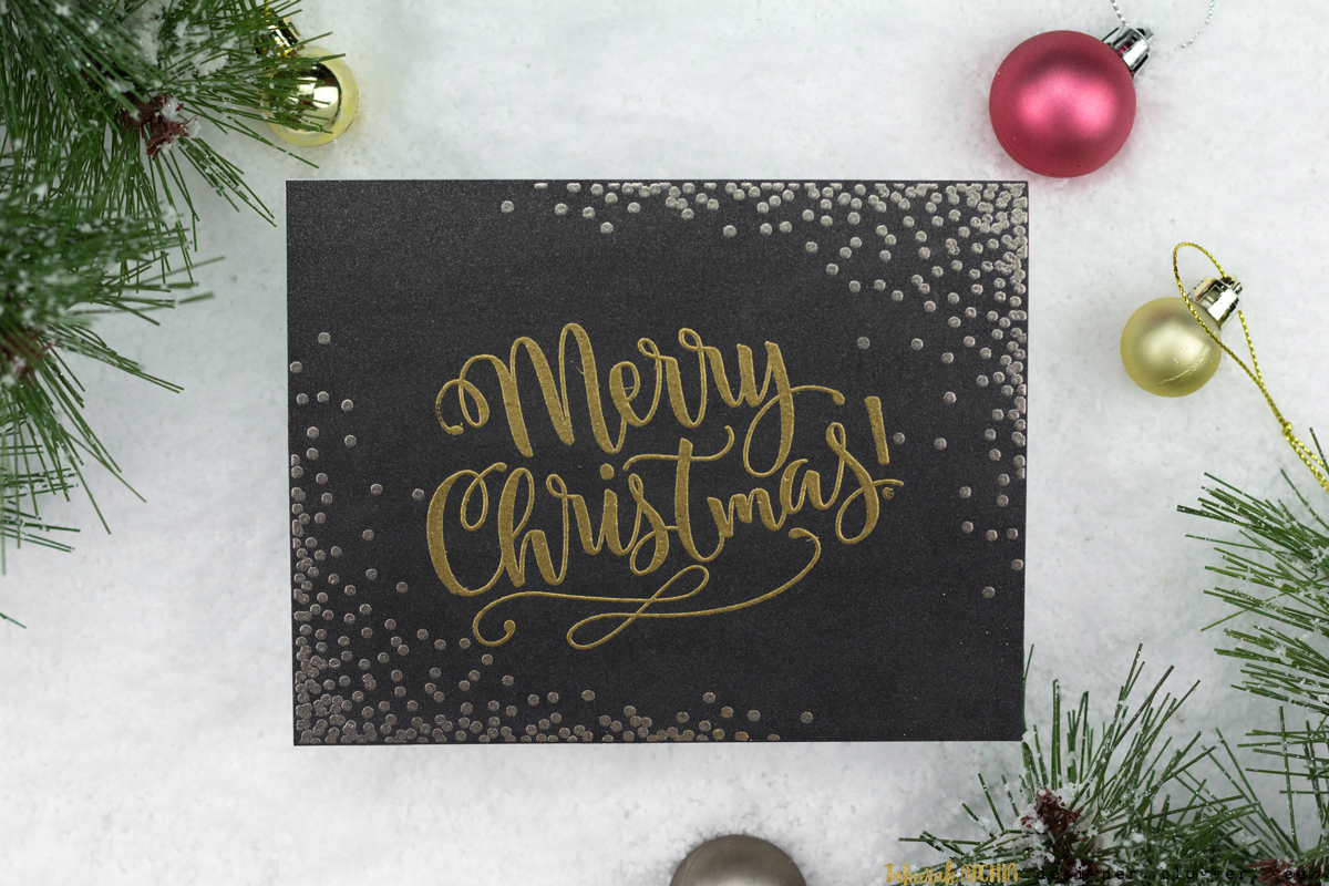 Merry Christmas Confetti Card by Taheerah Atchia