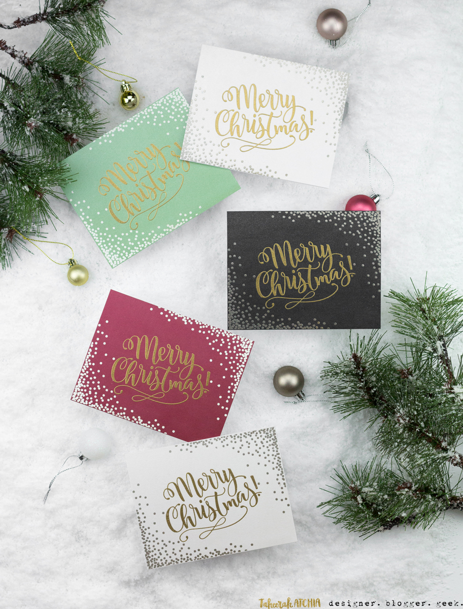 Merry Christmas Confetti Cards by Taheerah Atchia