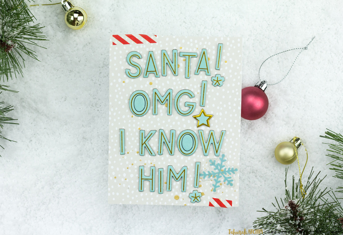 Santa! I Know Him! Christmas Card by Taheerah Atchia