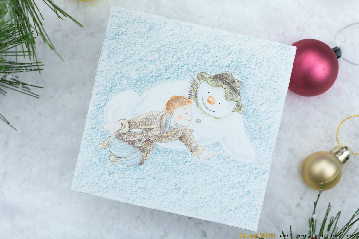 Walking In The Air 'The-Snowman' Christmas Card by Taheerah Atchia