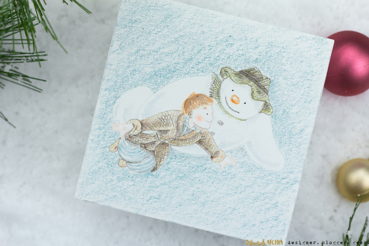 Walking In The Air 'The-Snowman' Christmas Card by Taheerah Atchia