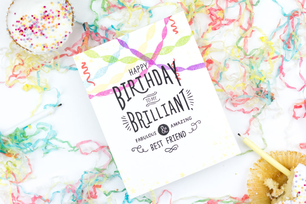 Brilliant Best Friend Birthday Card by Taheerah Atchia