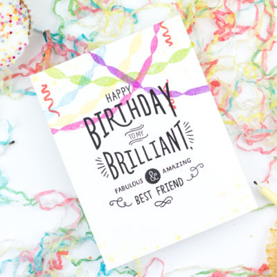 Brilliant Best Friend Birthday Card by Taheerah Atchia