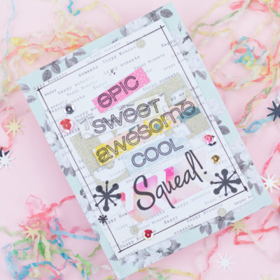 Epic Sweet Awesome Cool Squeal! Congratulations Card by Taheerah Atchia