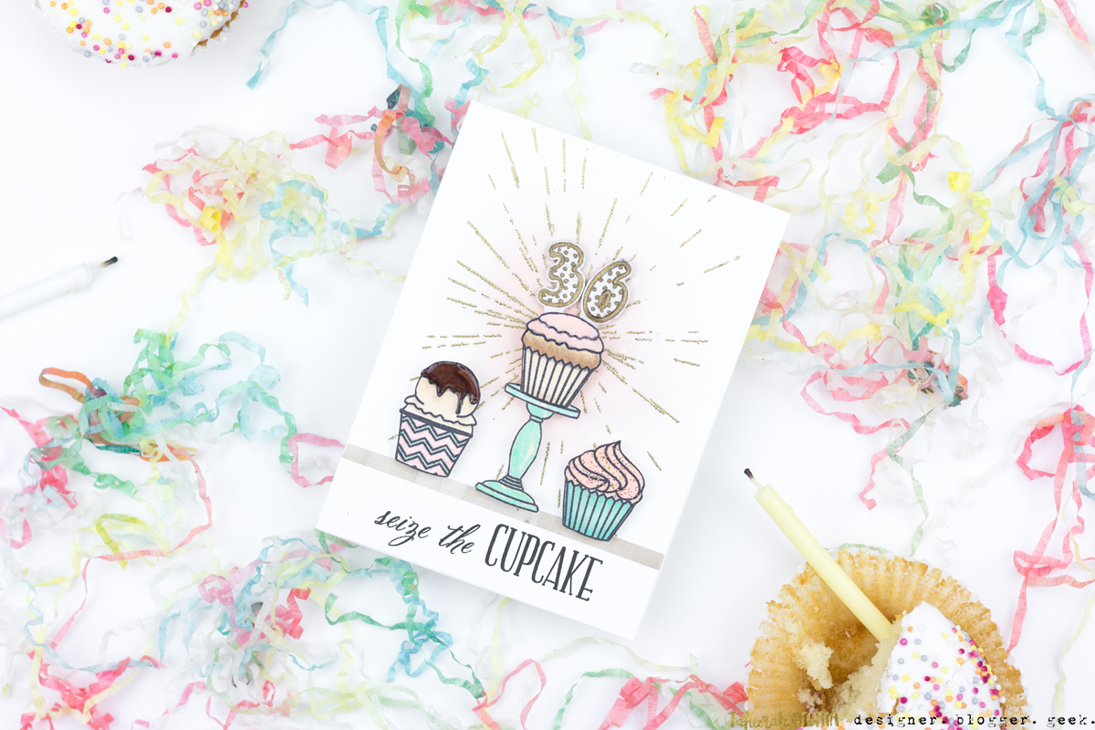 Seize The Cupcake Birthday Card by Taheerah Atchia