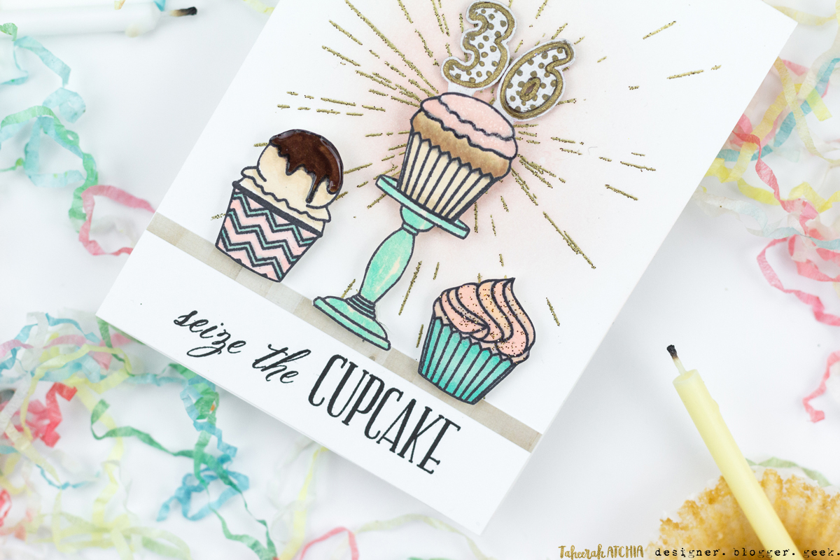 Seize The Cupcake Birthday Card by Taheerah Atchia