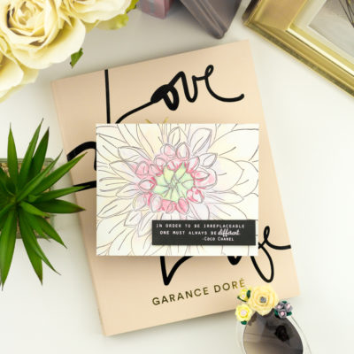 Different Dahlia Card by Taheerah Atchia