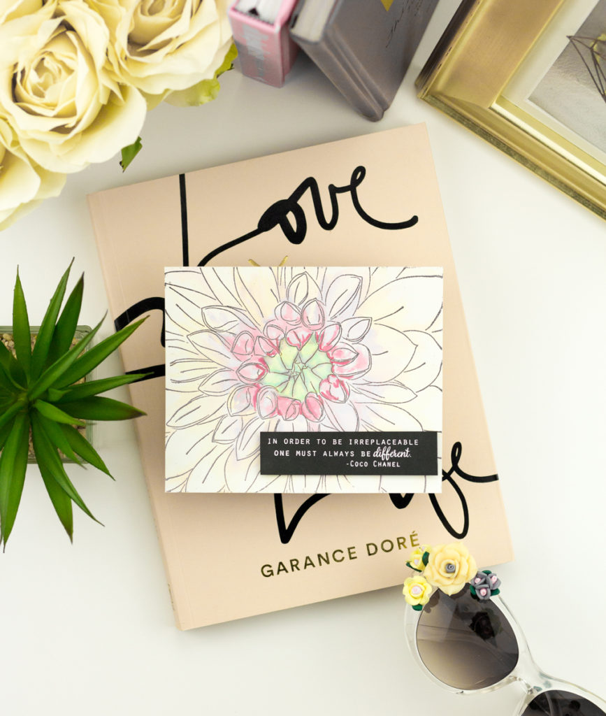 Different Dahlia Card by Taheerah Atchia
