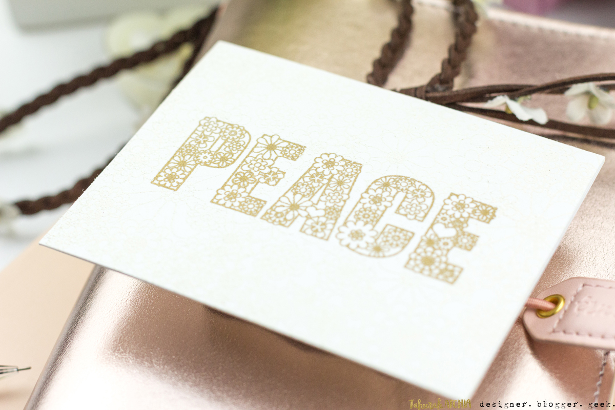 Flowery Peace Card by Taheerah Atchia