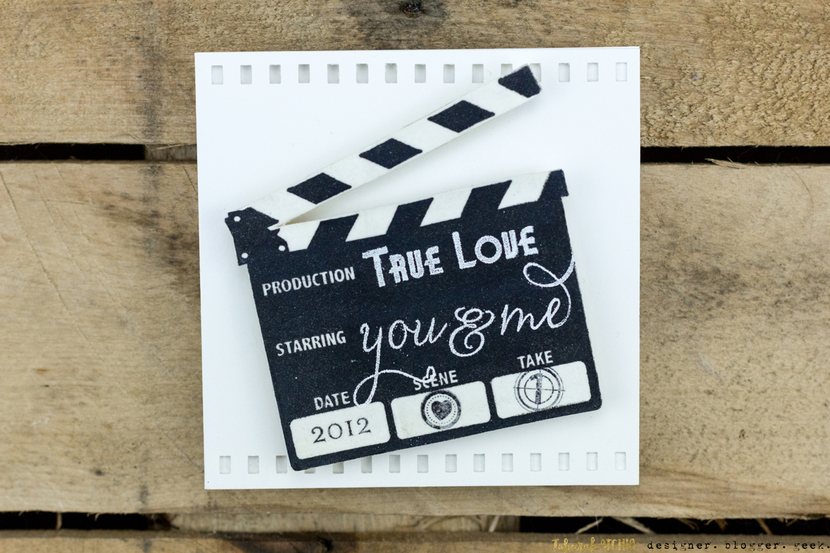 Quick & Easy Valentines Cards for Guys - Movie Love Card by Taheerah Atchia