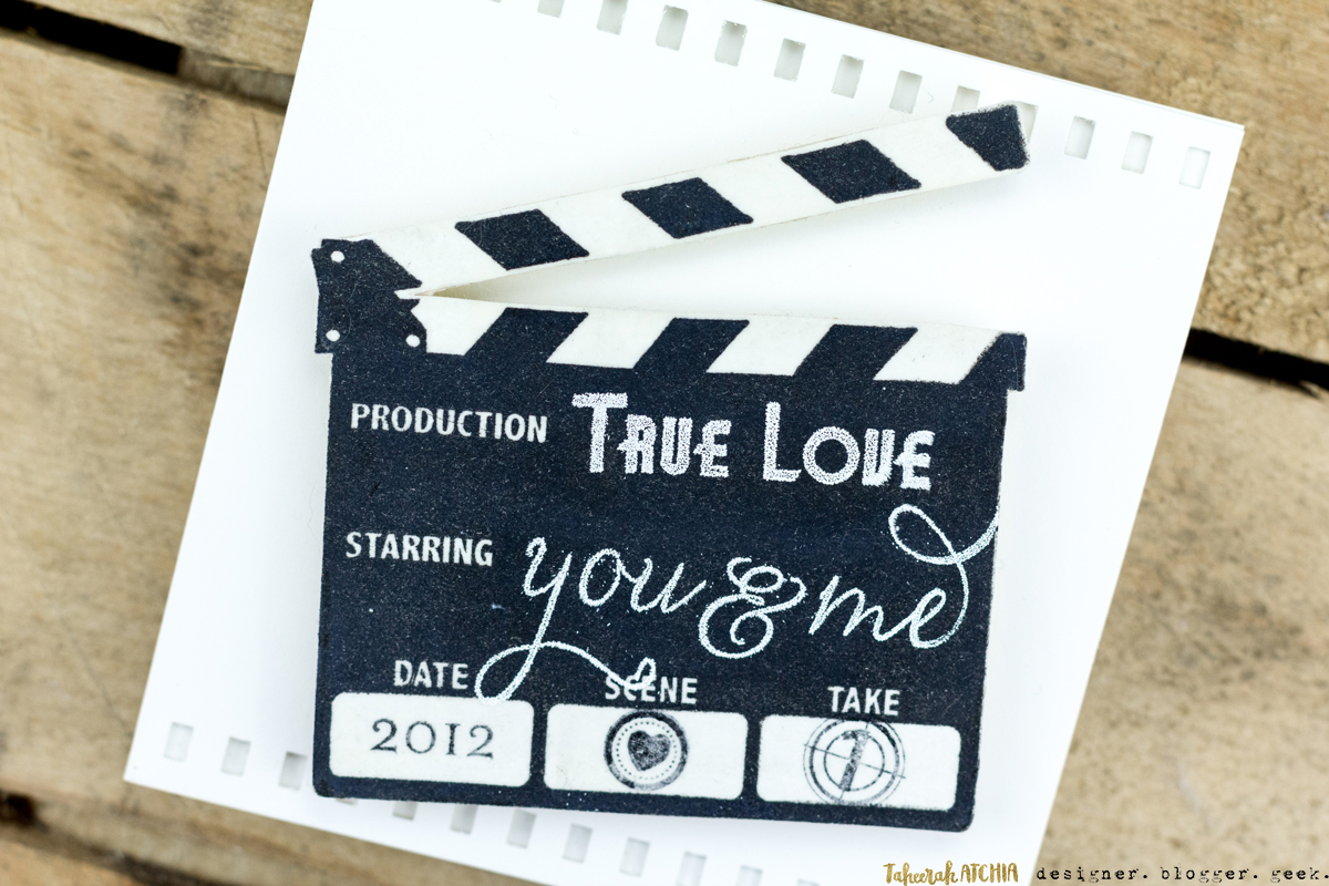 Quick & Easy Valentines Cards for Guys - Movie Love Card by Taheerah Atchia