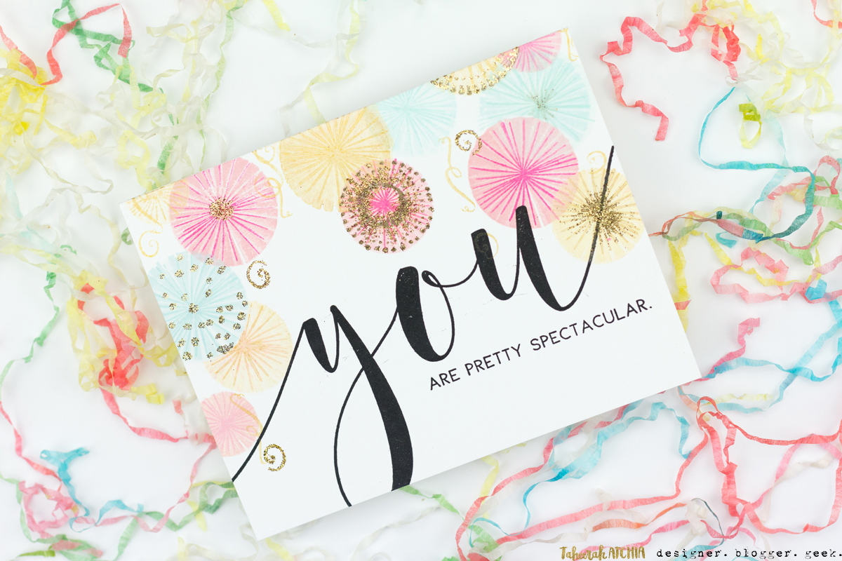 You Are Pretty Spectacular Celebration Card by Taheerah Atchia