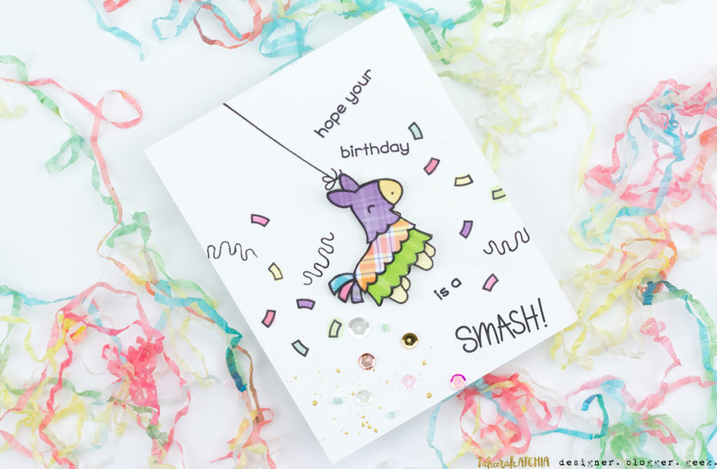 Hope Your Birthday Is A Smash Piñata Birthday Card by Taheerah Atchia