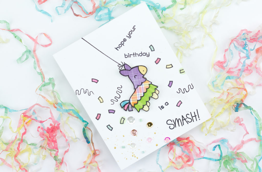 Hope Your Birthday Is A Smash Piñata Birthday Card by Taheerah Atchia