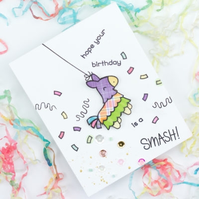 Hope Your Birthday Is A Smash Piñata Birthday Card by Taheerah Atchia