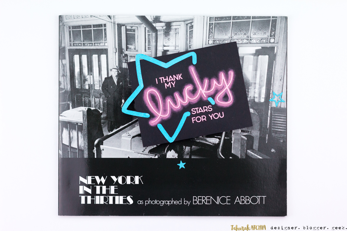 I Thank My Lucky Stars For You Neon Sign Card by Taheerah Atchia