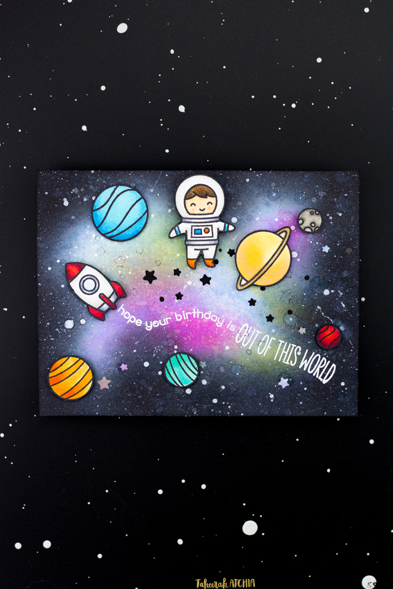 Out Of This World Birthday Card by Taheerah Atchia