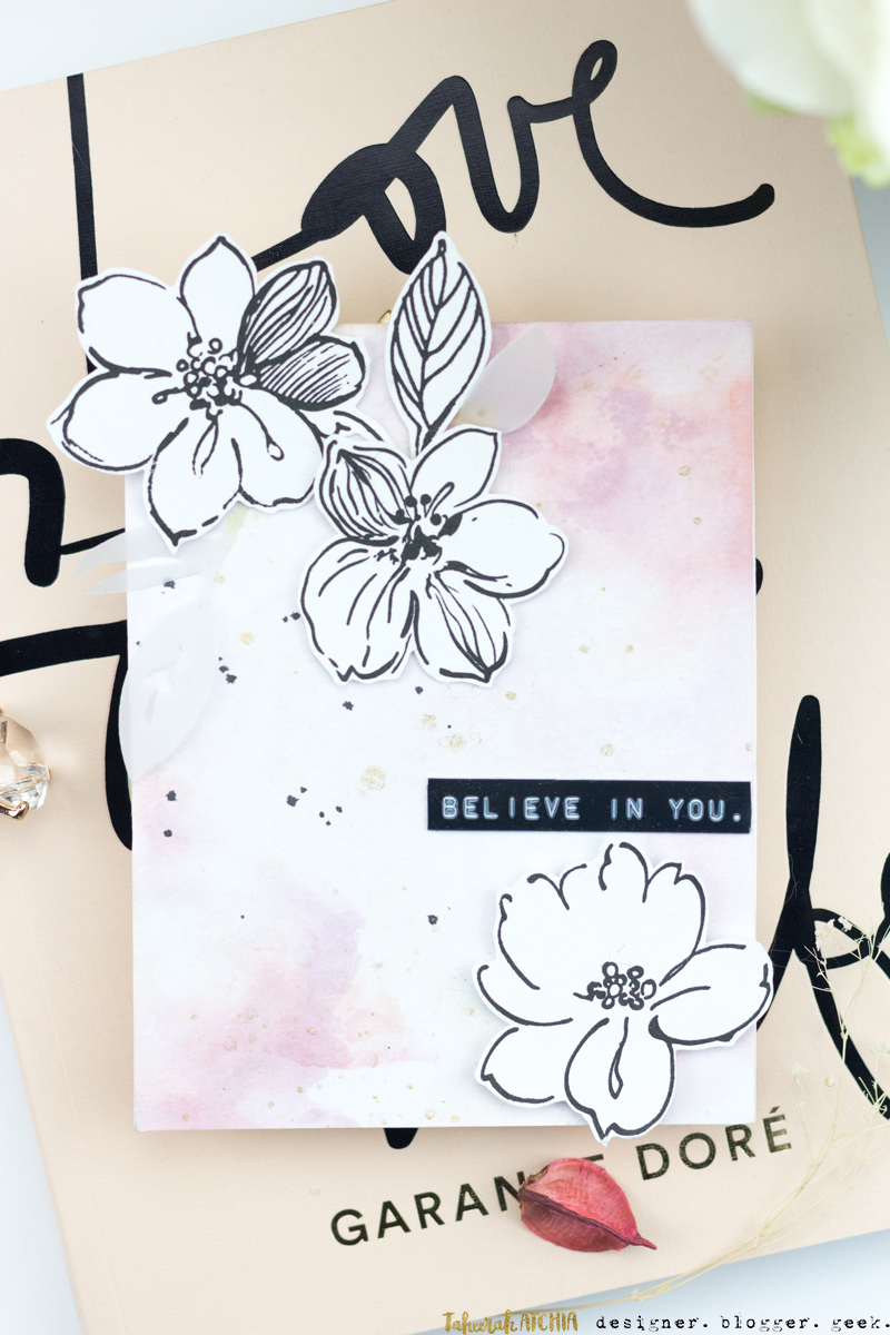 Believe In You (I Do) Hibiscus Card by Taheerah Atchia