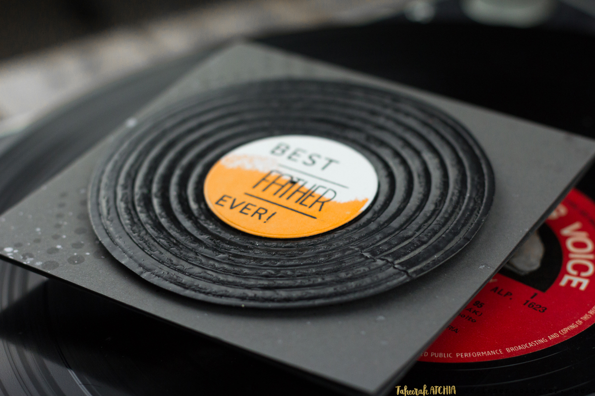 Best Father Ever! Vinyl Record Card by Taheerah Atchia