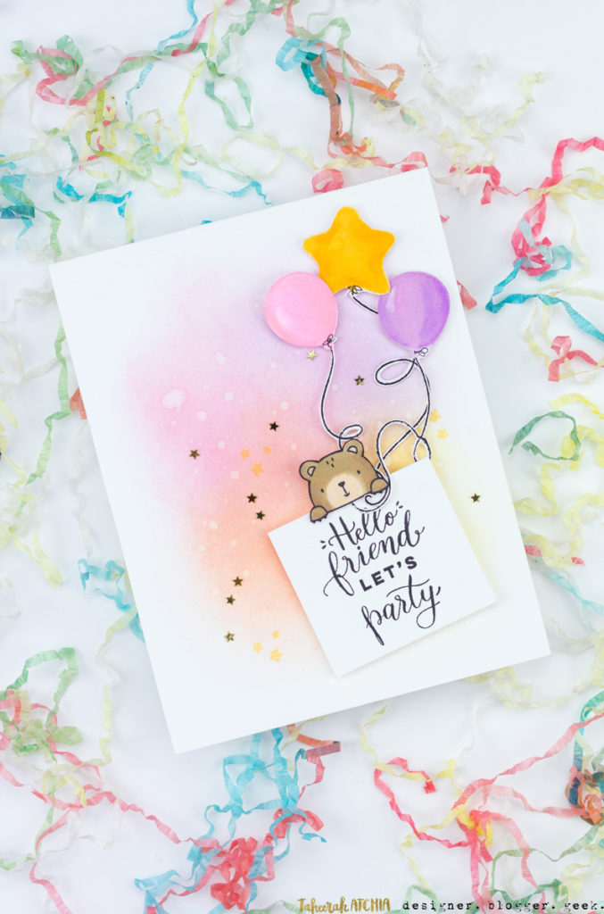 Party Bear Card by Taheerah Atchia