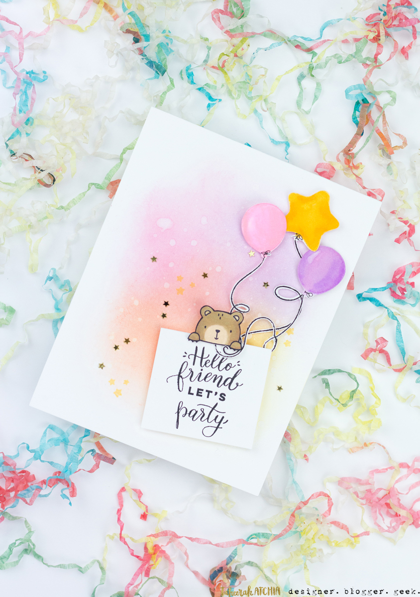 Party Bear Card by Taheerah Atchia