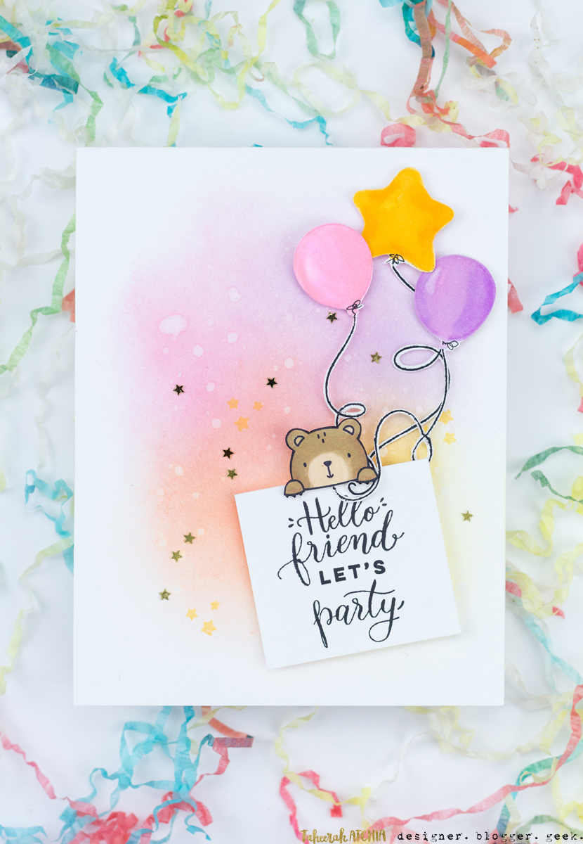 Party Bear Card by Taheerah Atchia