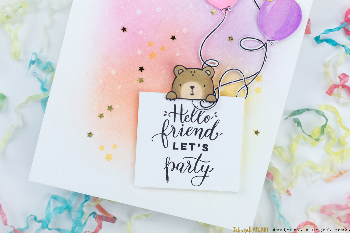 Party Bear Card by Taheerah Atchia