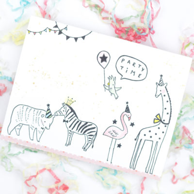 Party Animals Birthday Card by Taheerah Atchia