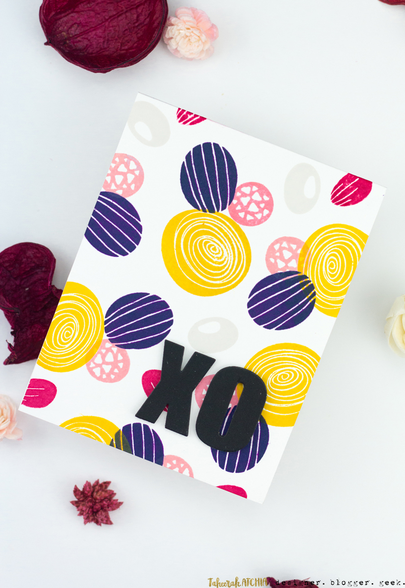 Bold XO Card by Taheerah Atchia