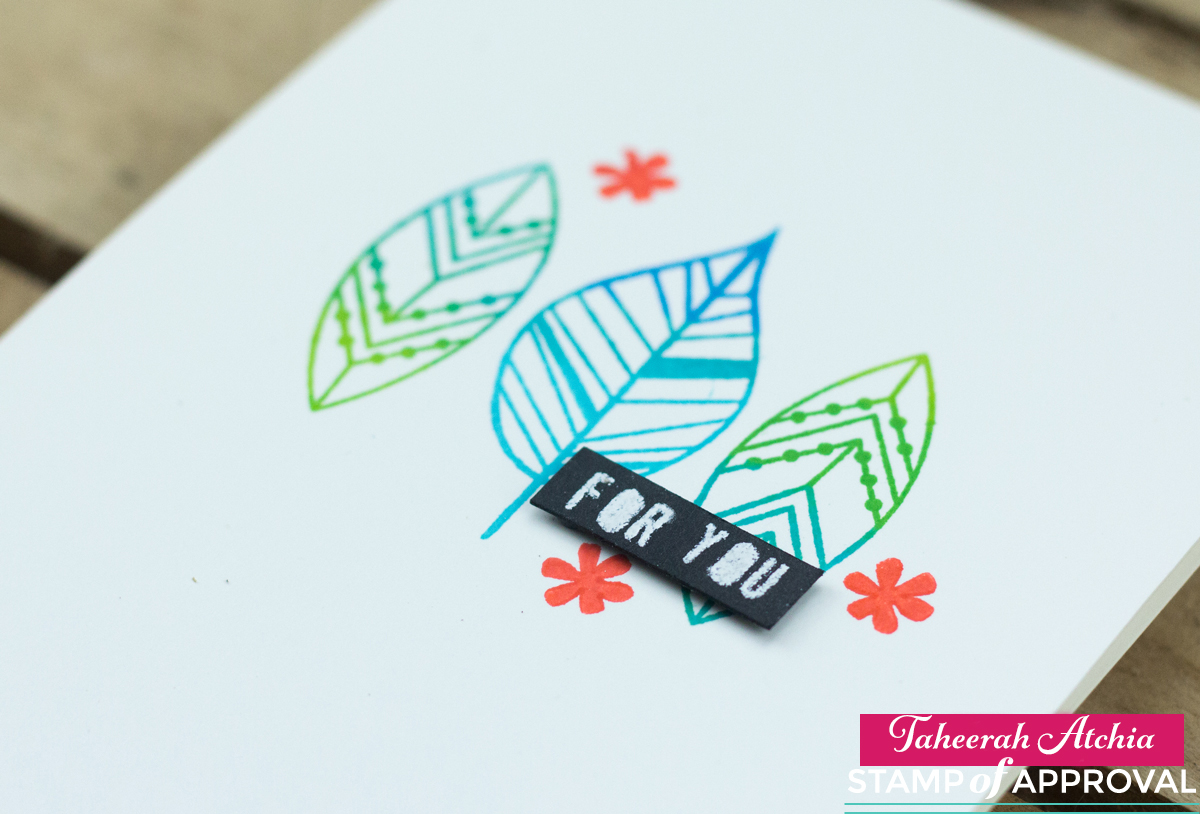 For You Modern Leaves Card by Taheerah Atchia