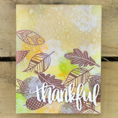 Thankful Leaves Card by Taheerah Atchia