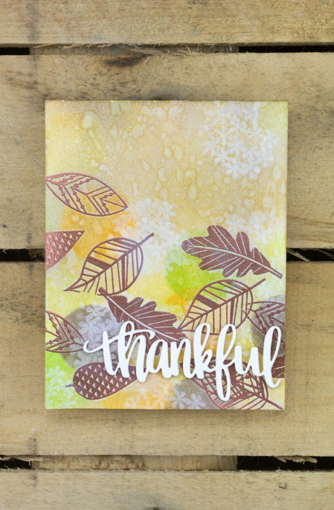 Thankful Leaves Card by Taheerah Atchia