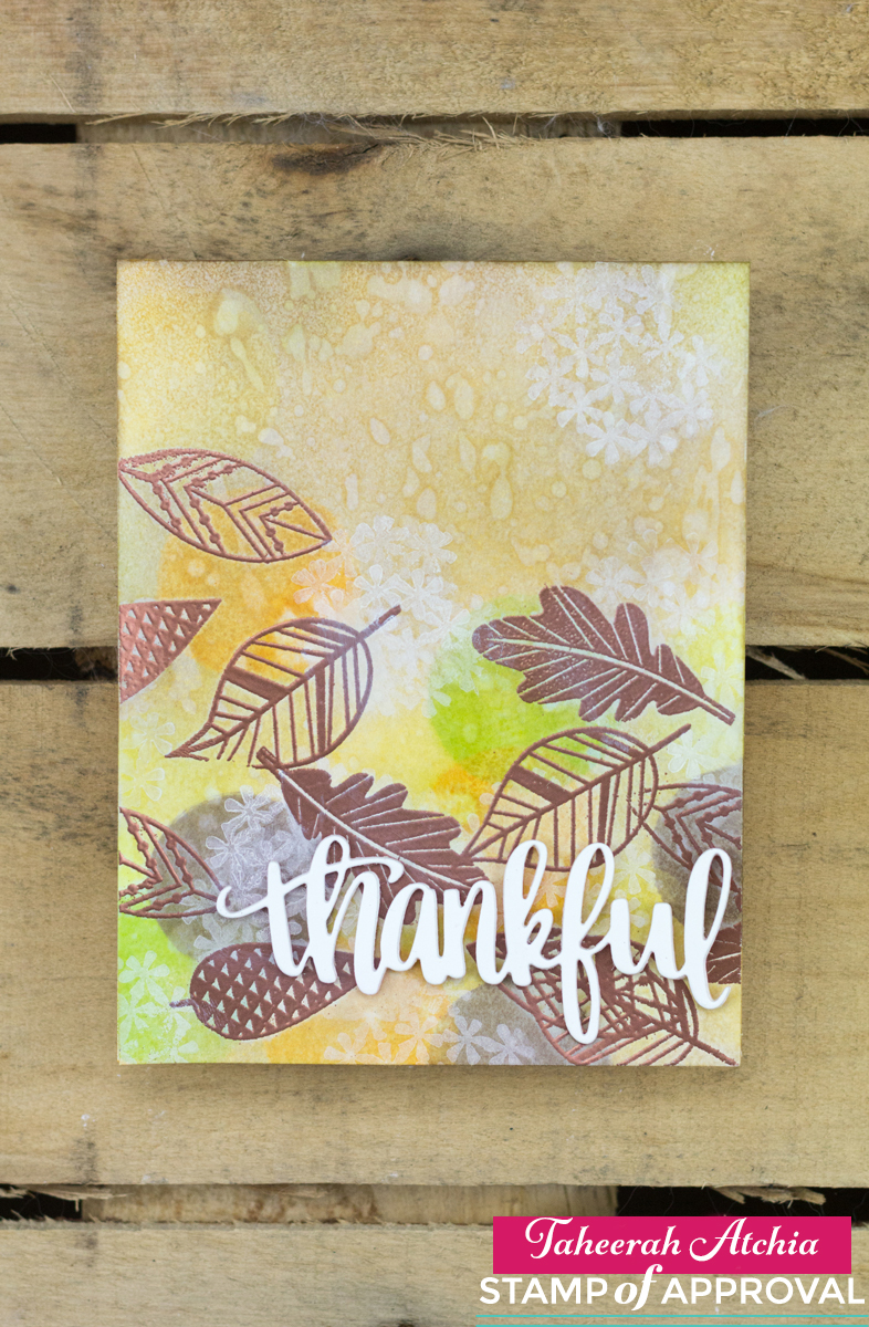 Thankful Leaves Card by Taheerah Atchia