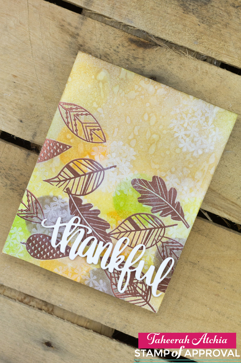 Thankful Leaves Card by Taheerah Atchia