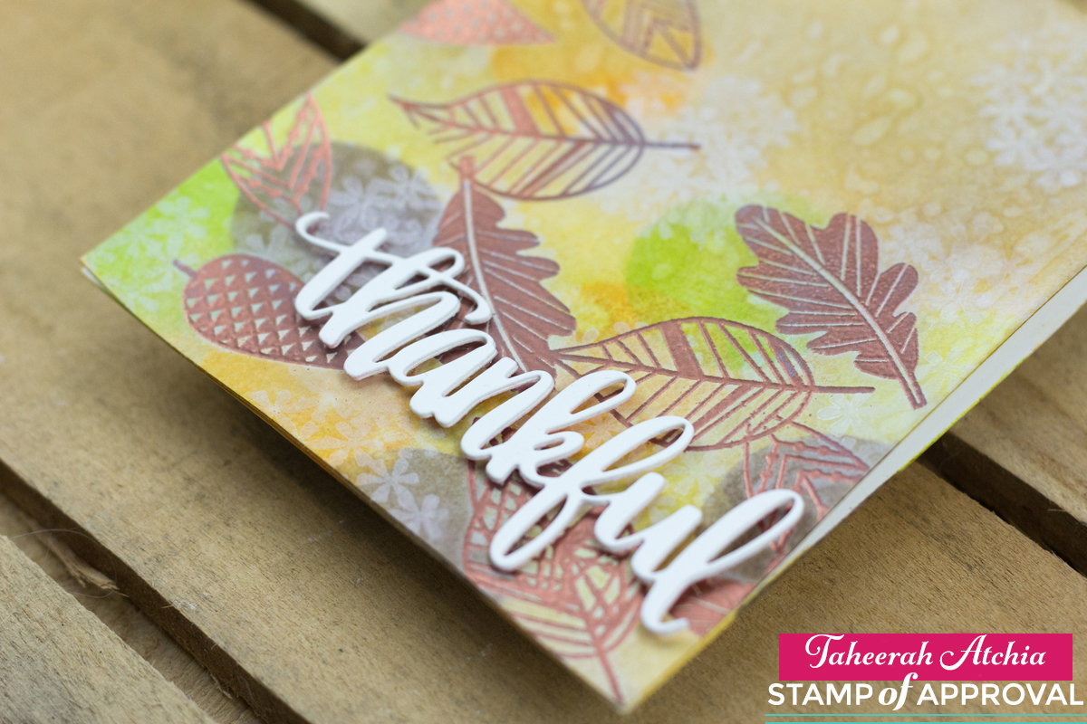 Thankful Leaves Card by Taheerah Atchia