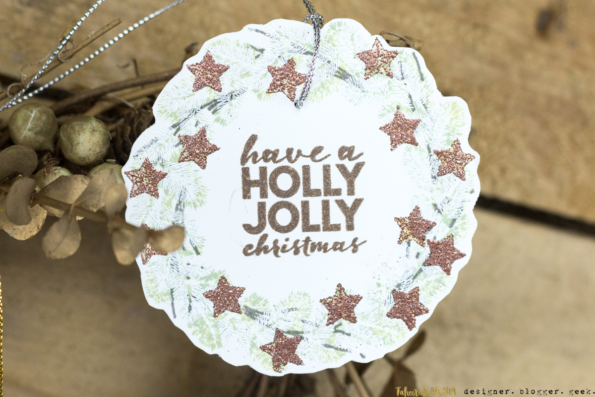 Christmas Wreath Gift Tags by Taheerah Atchia